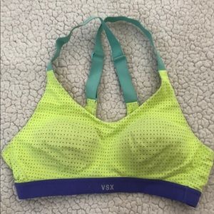 Neon sports bra